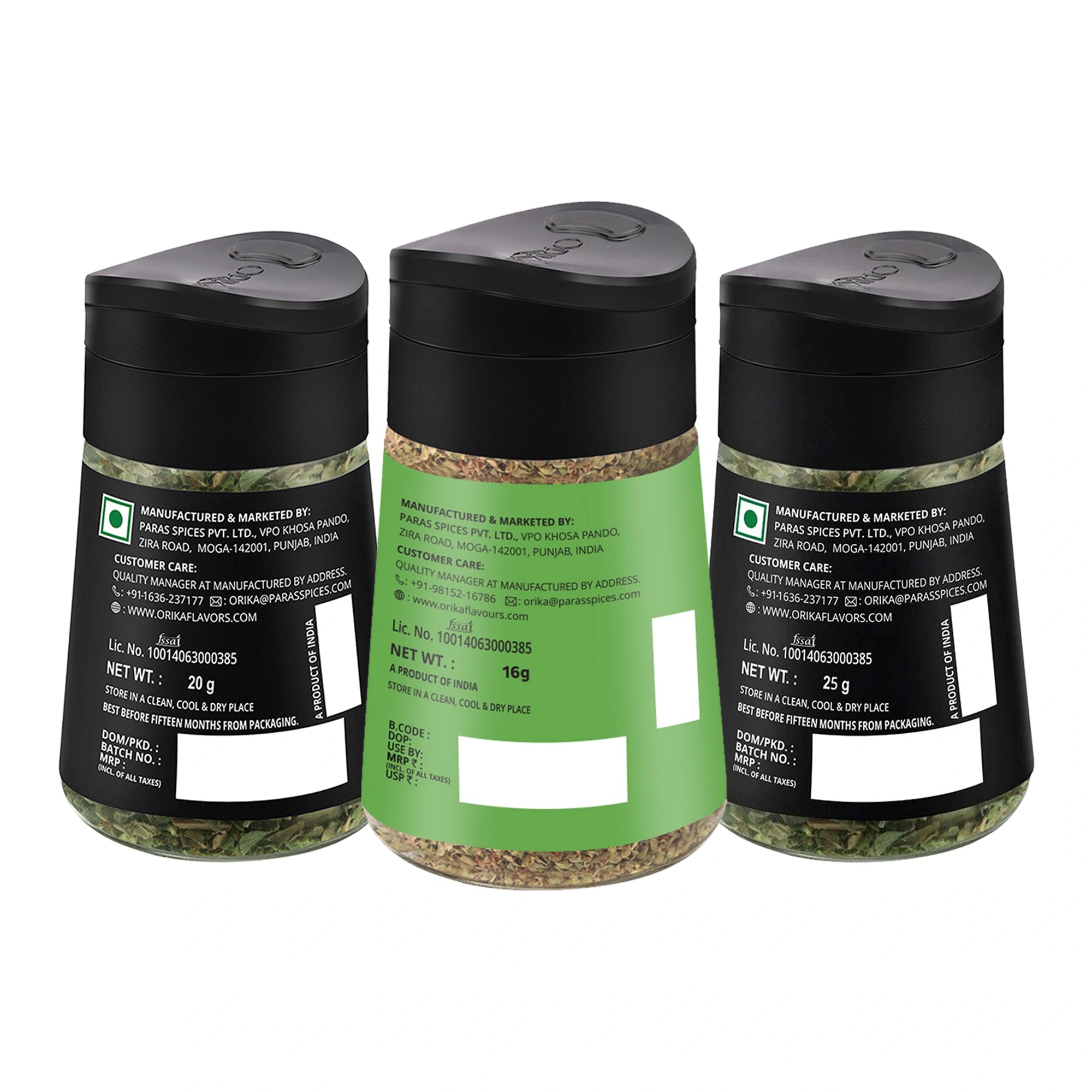 Orika Gourmet Herbs Sprinkler Combo (Gourmet Herb Mix + Turkish Thyme + Turkish Oregano)